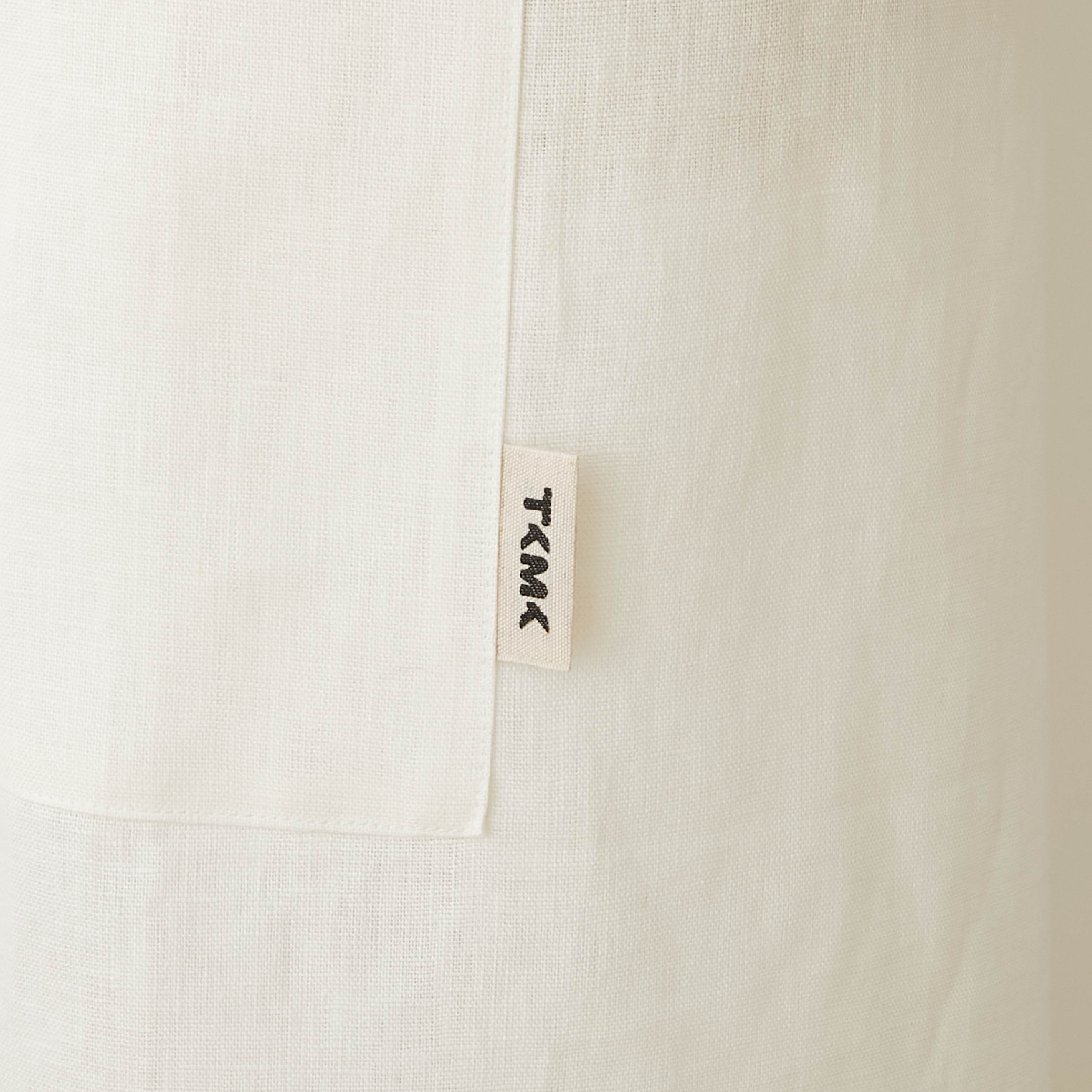 TKMK ORIGINAL LINEN APRON / WHITE×RED 12月初旬発送】TKMK ORIGINAL LINEN APRON / WHITE×RED