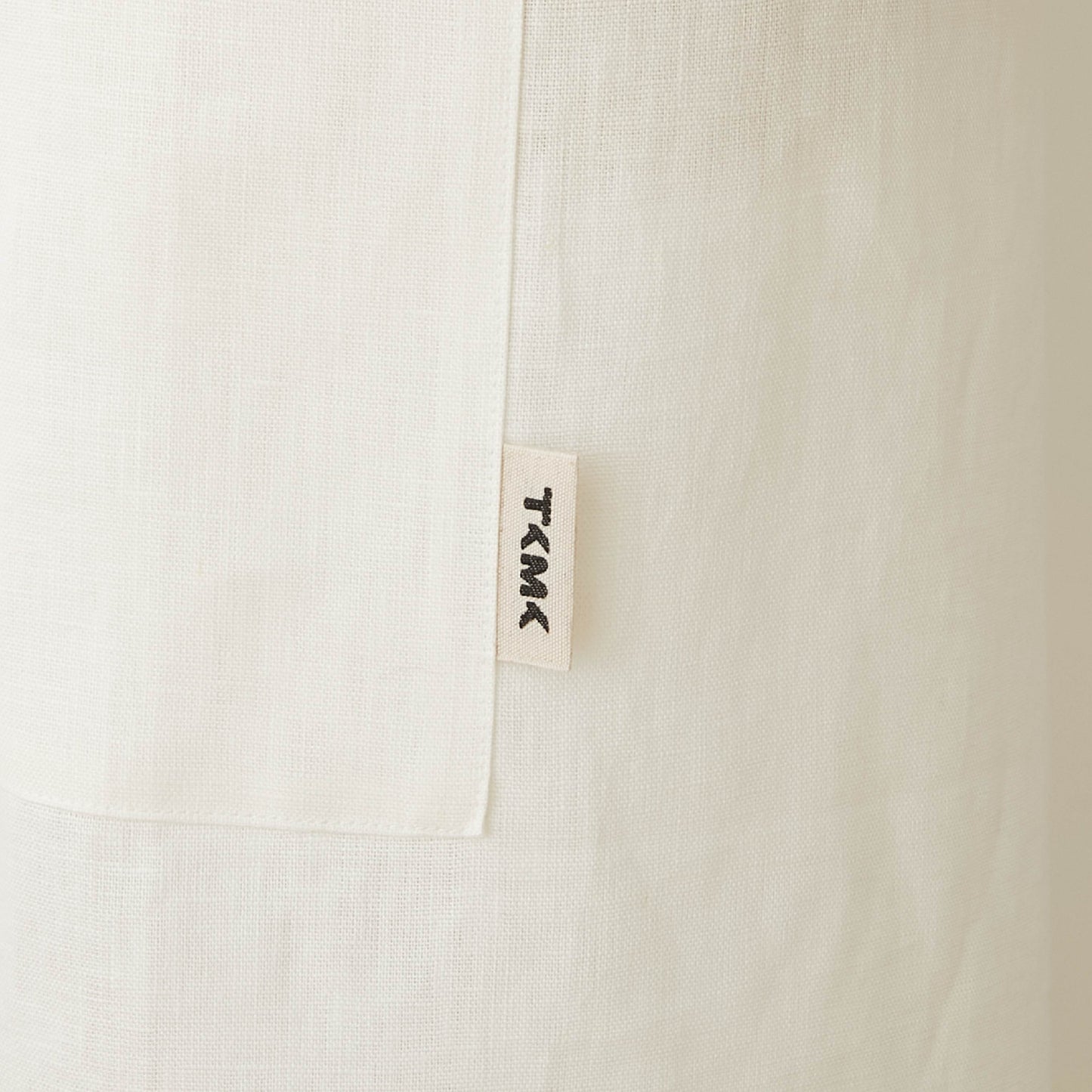 【12月初旬発送】TKMK ORIGINAL LINEN APRON / WHITE×RED