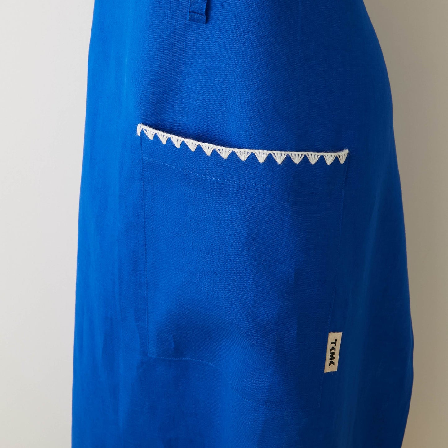 【12月初旬発送】TKMK ORIGINAL LINEN APRON / BLUE×WHITE