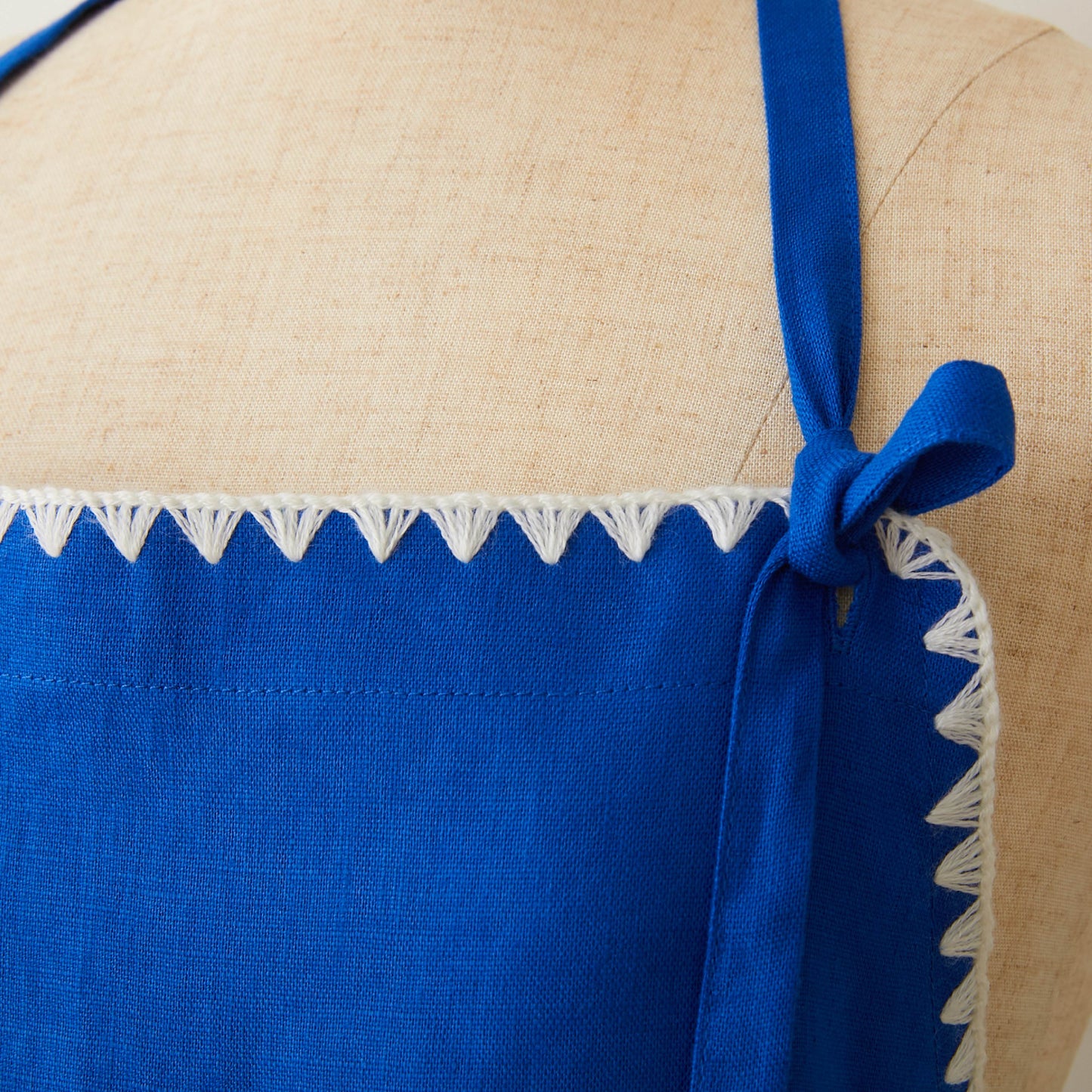 【12月初旬発送】TKMK ORIGINAL LINEN APRON / BLUE×WHITE