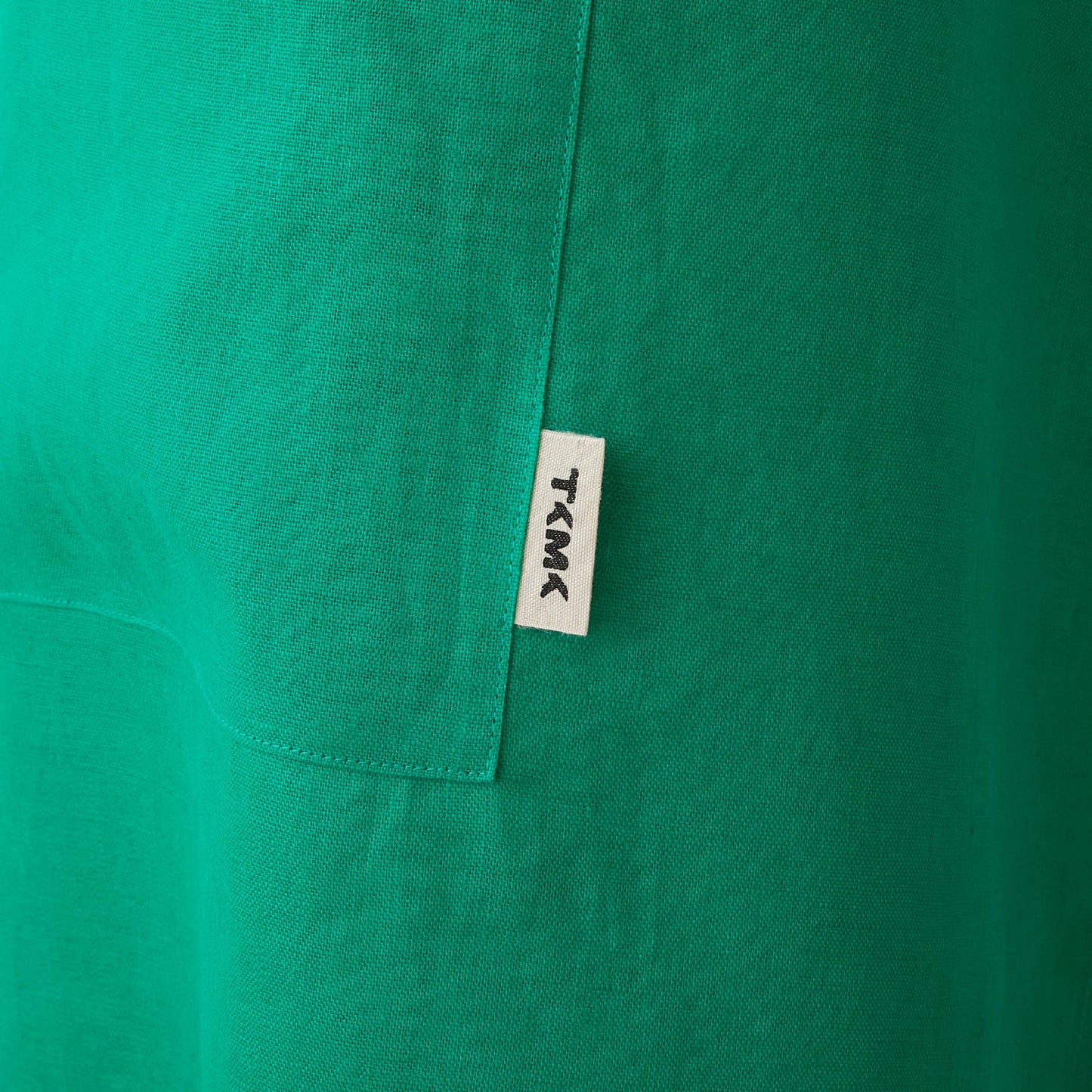 【12月初旬発送】TKMK ORIGINAL LINEN APRON / GREEN×WHITE