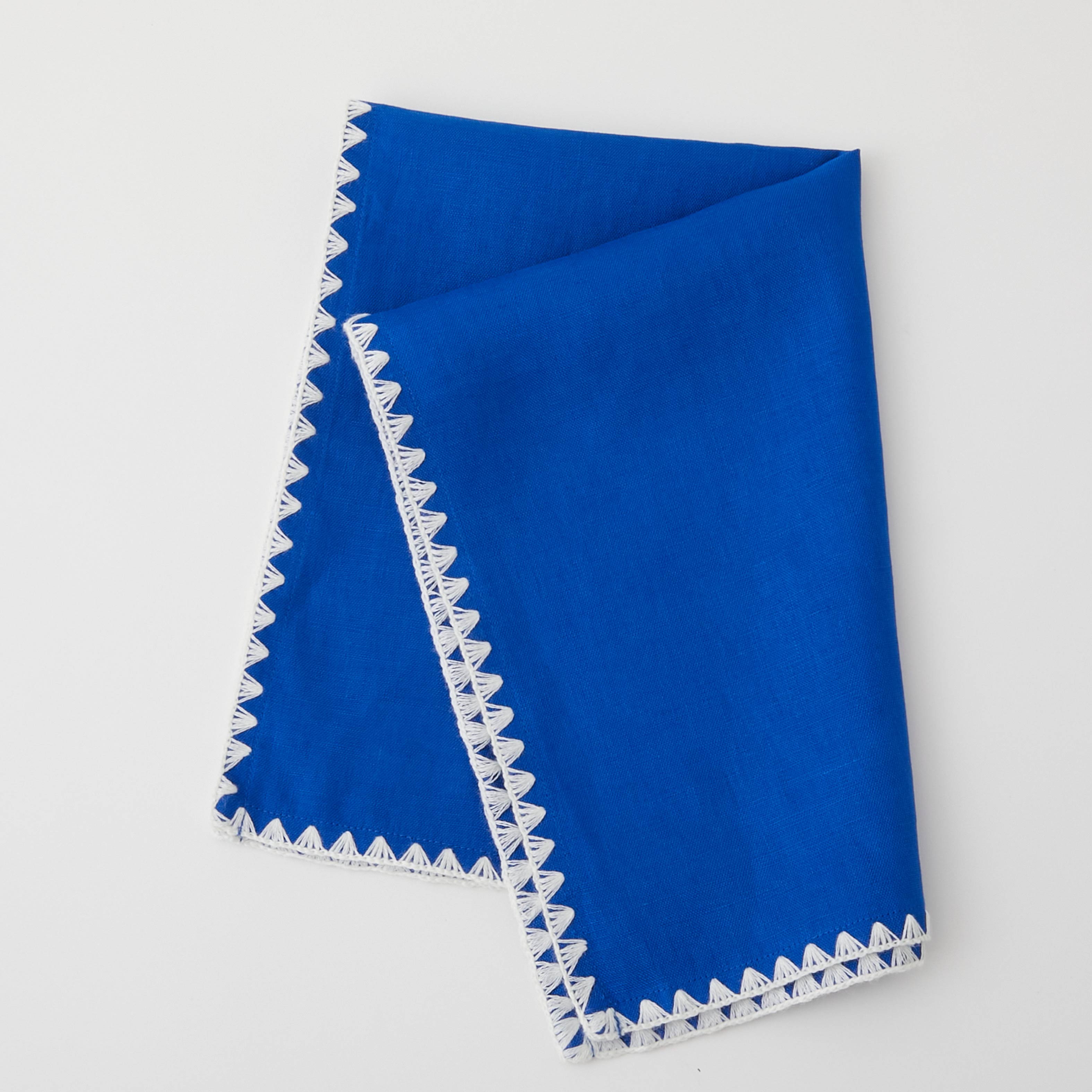 12月初旬発送】TKMK ORIGINAL LINEN APRON / BLUE×WHITE