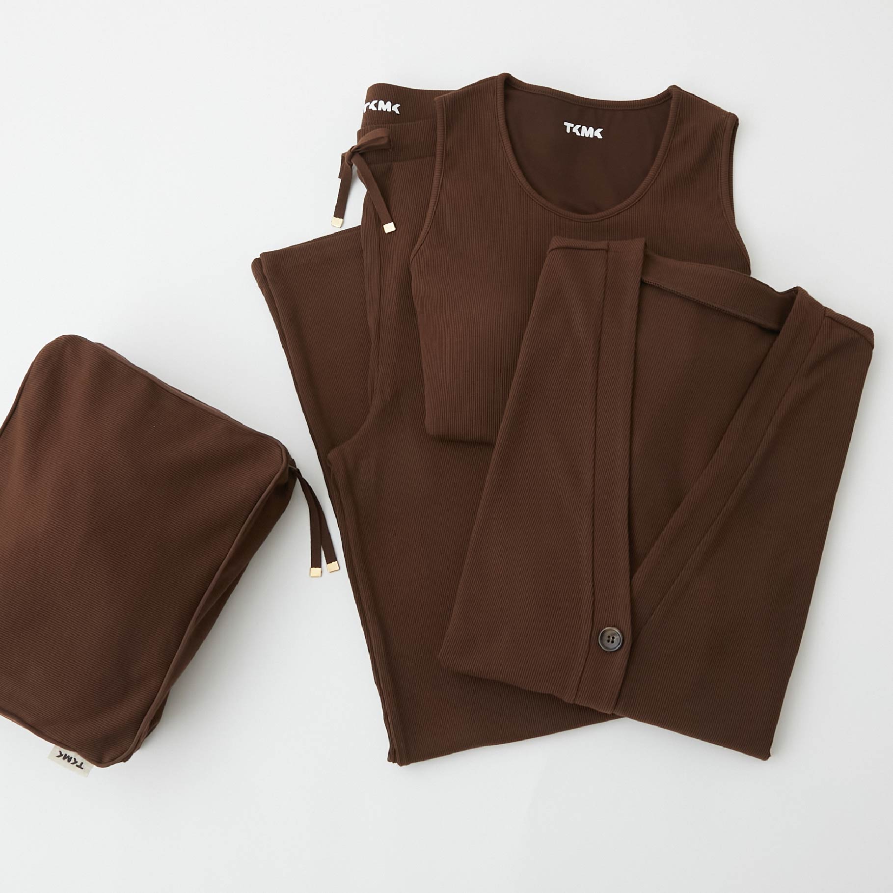 2月10日-26日お届け予定】TKMK Lounge wear set _ Brown