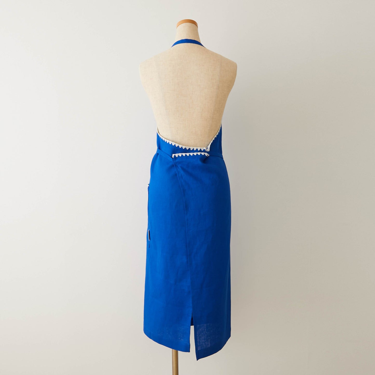 【12月初旬発送】TKMK ORIGINAL LINEN APRON / BLUE×WHITE
