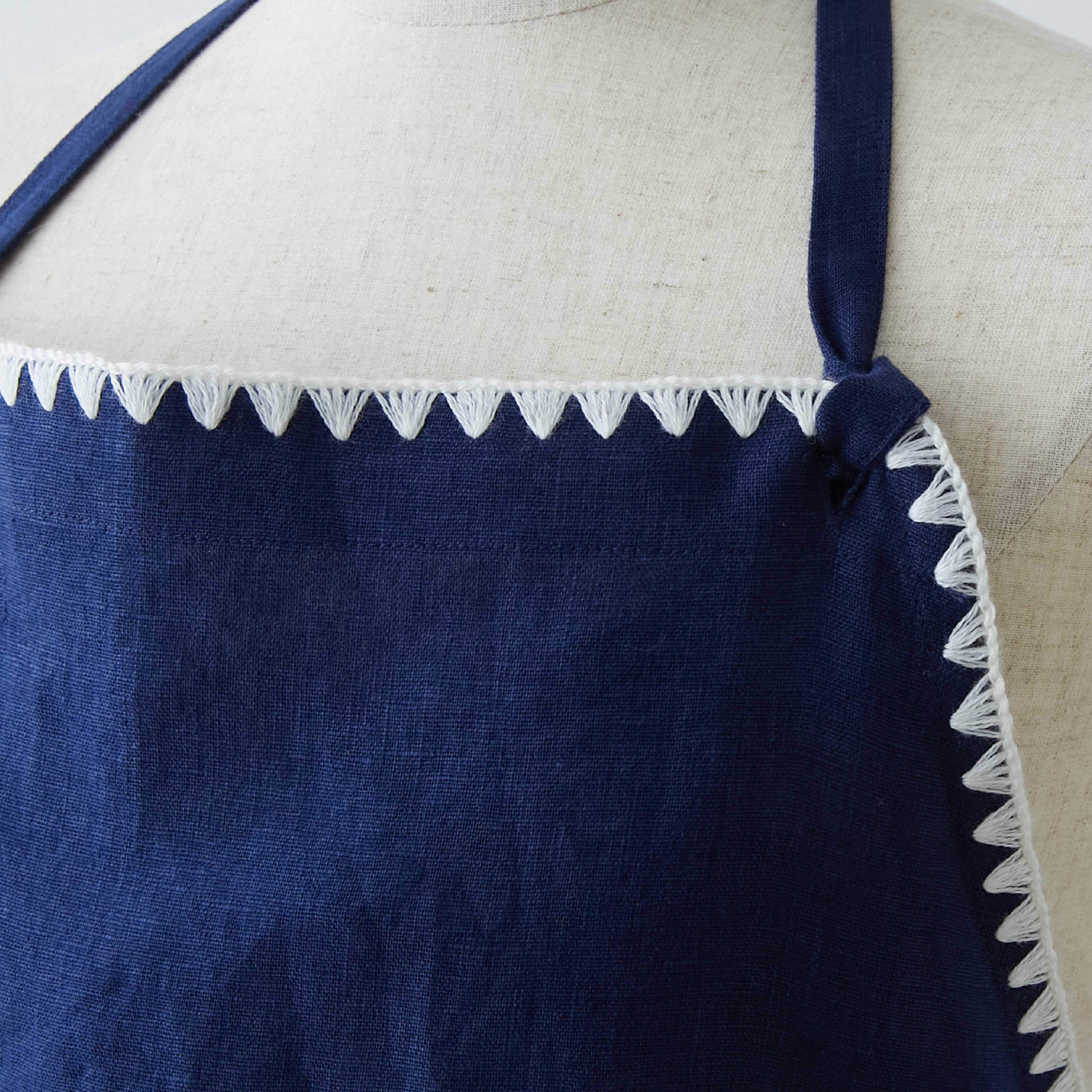 4月24日~27日発送】TKMK ORIGINAL LINEN APRON / NAVY – TKMK®