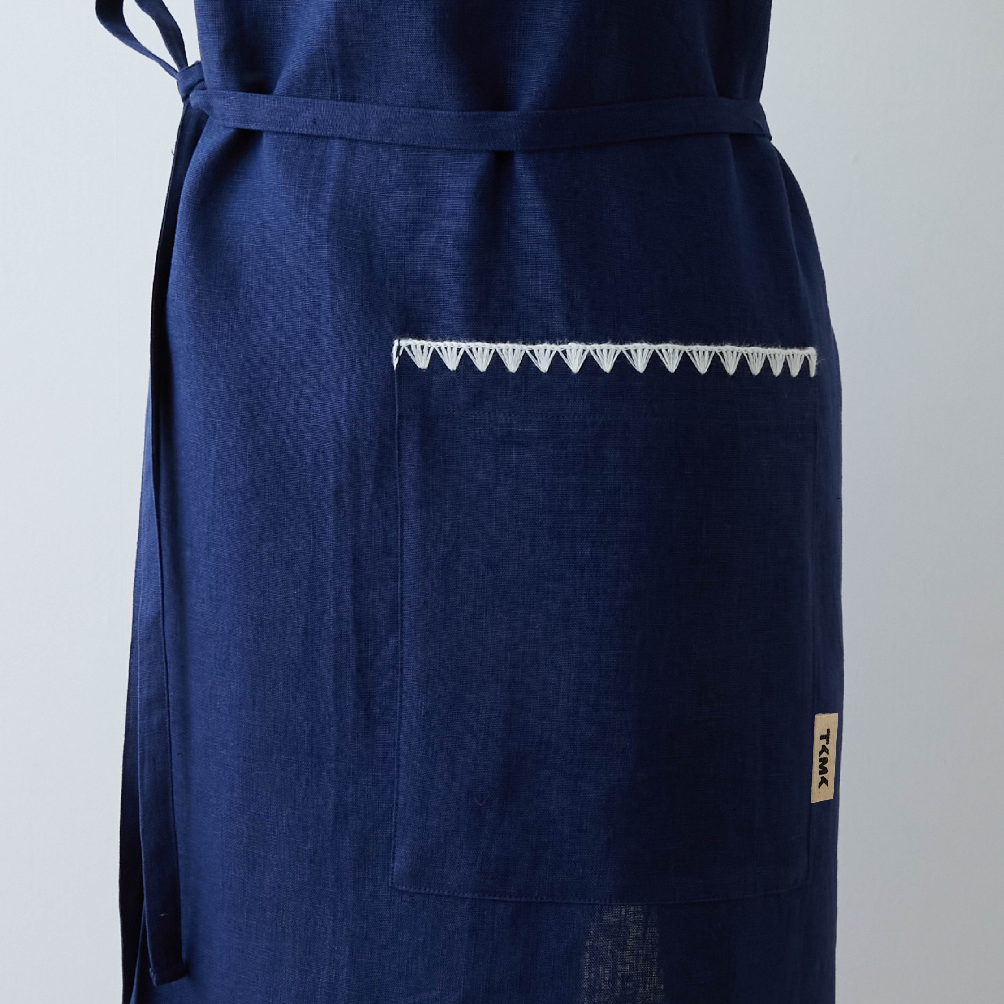 エプロン・三角巾 TAKIMAKI ORIGINAL ORGANIC APRON / NAVY TAKIMAKI ORIGINAL ORGANIC APRON / NAVY – TKMK